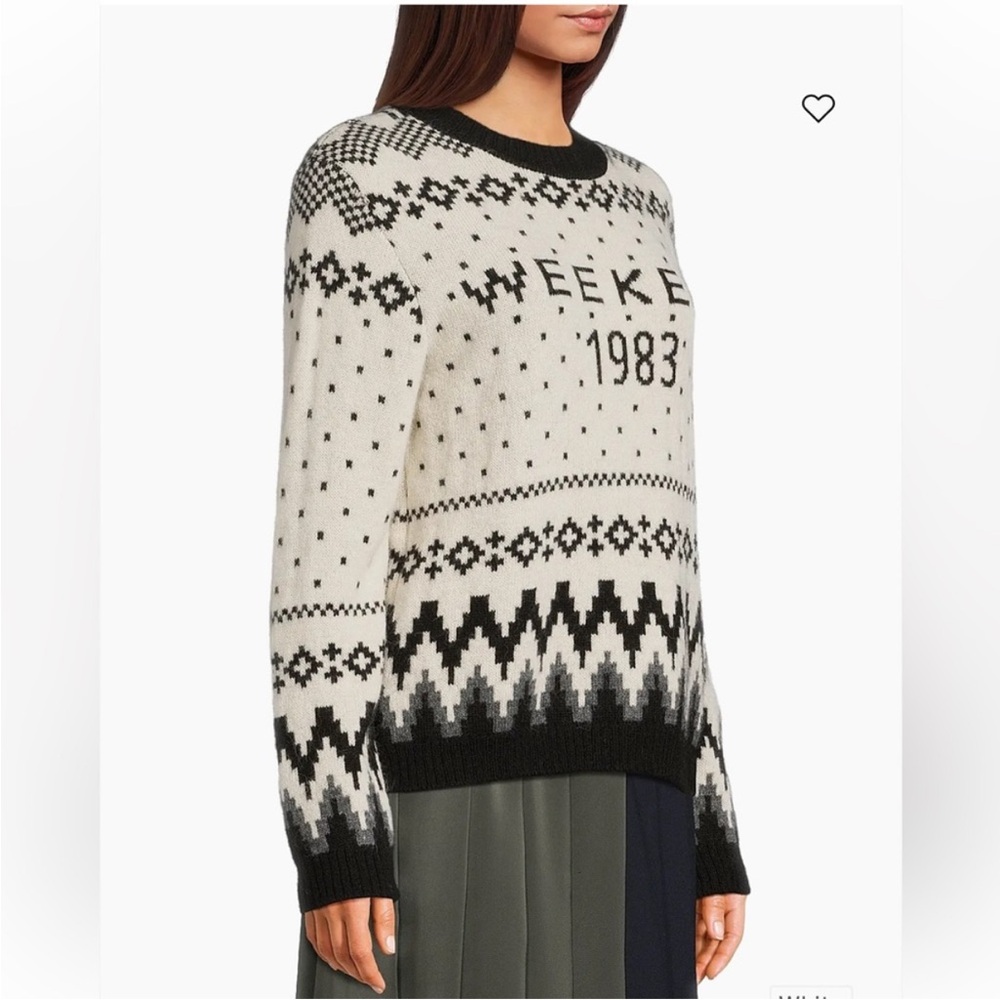 NWT Weekend Maxmara Geometric Sweater, Size M - Picture 3 of 7